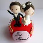 Wedding Clay Cake Topper Flower Decorative - (not..