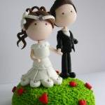 Wedding Clay Cake Topper - Garden Of Love (not..