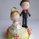 Wedding Clay Cake Topper (not Edible)